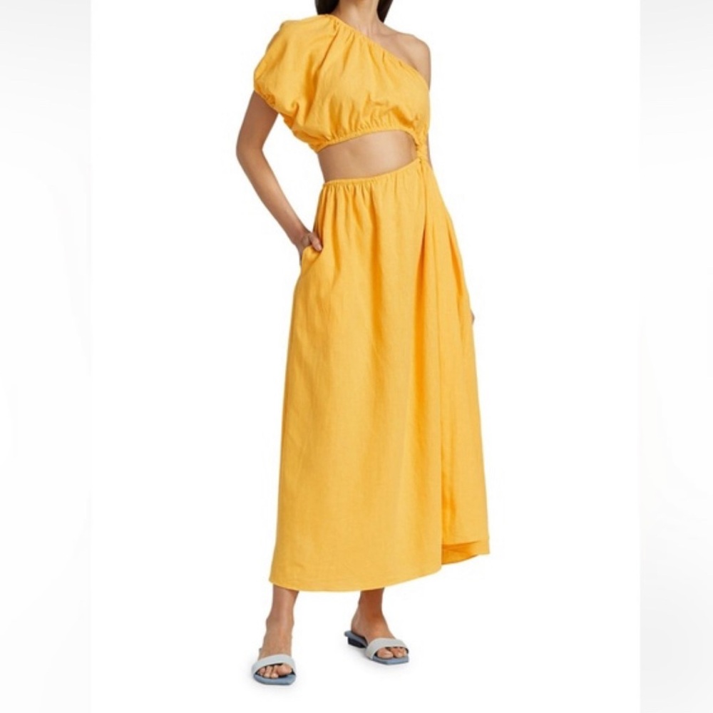 Golden Farm Rio One shoulder dress